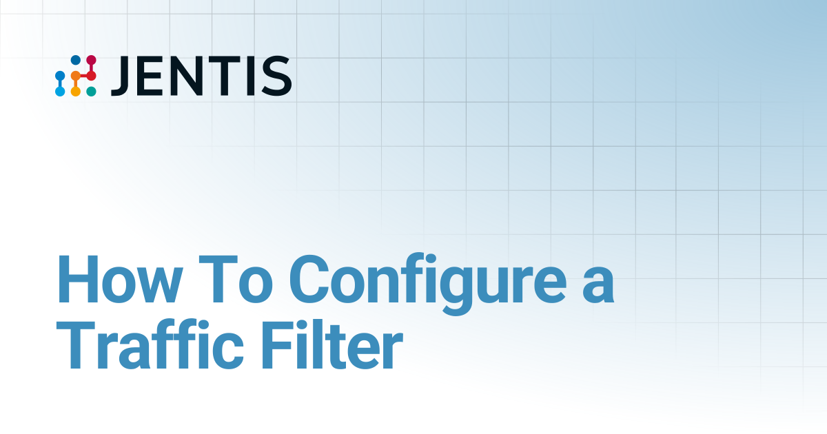 How To Configure a Traffic Filter | JENTIS