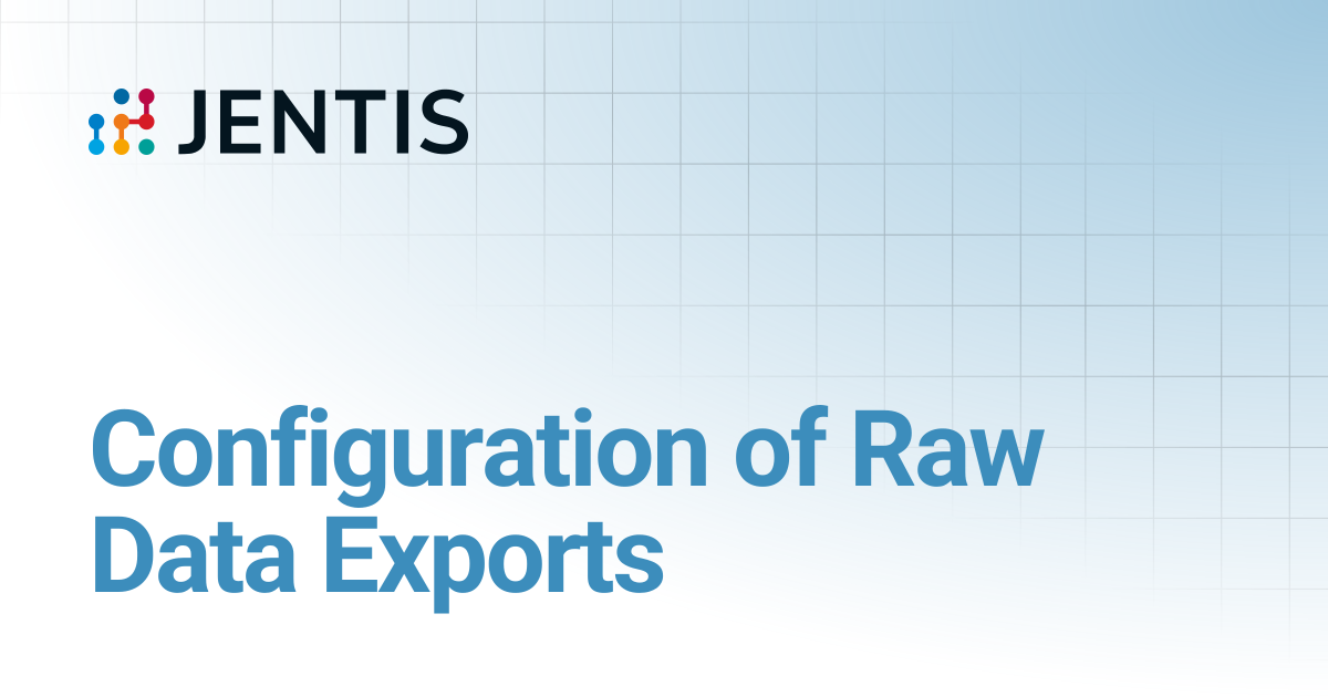 Configuration of Raw Data Exports | JENTIS